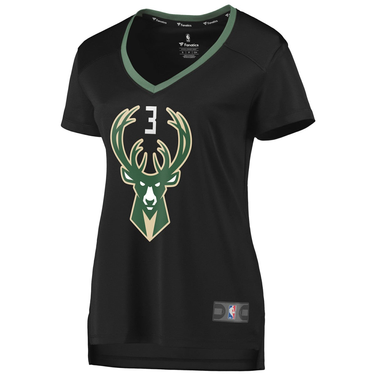 Fanatics George Hill Milwaukee Bucks Women's Fast Break Replica Player Jersey Statement Edition Black