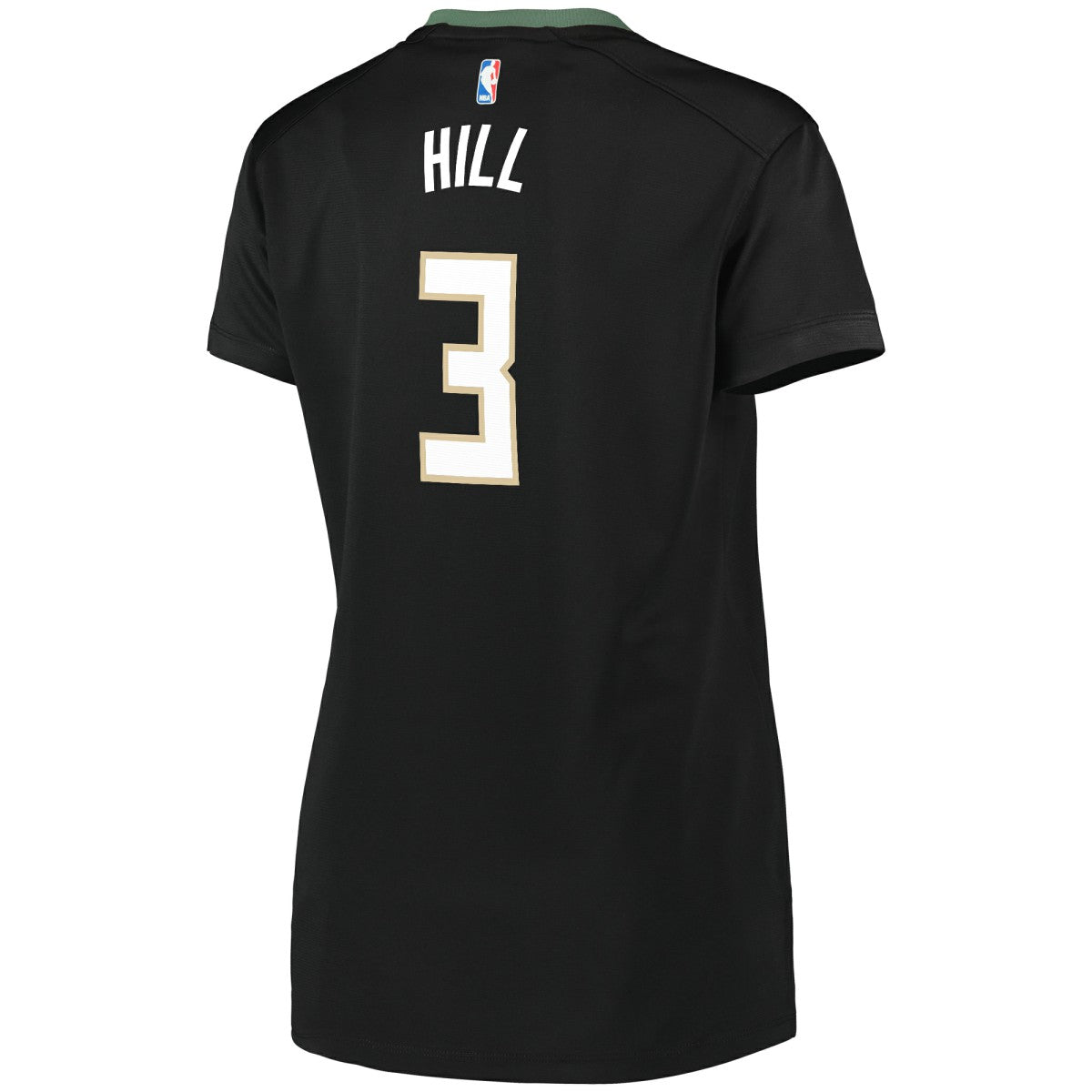 Fanatics George Hill Milwaukee Bucks Women's Fast Break Replica Player Jersey Statement Edition Black