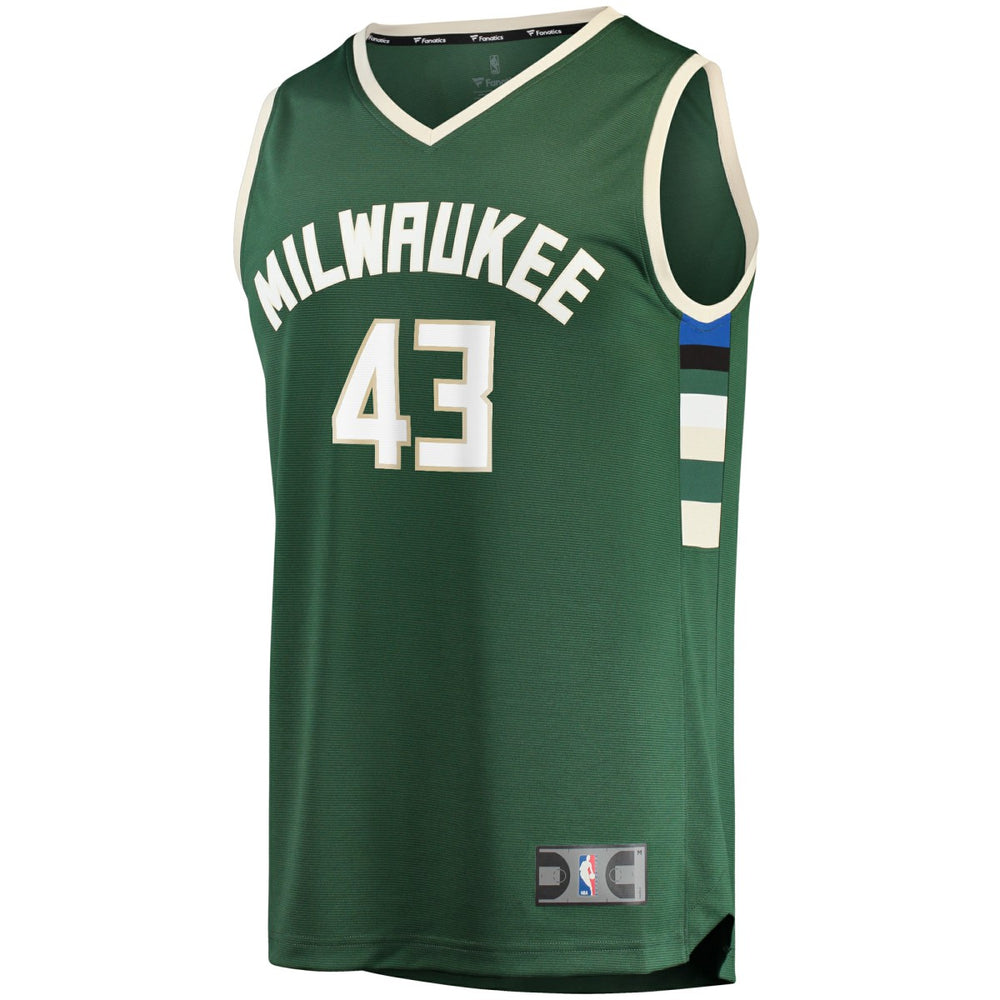 Fanatics Thanasis Antetokounmpo Milwaukee Bucks Fast Break Replica Player Jersey Icon Edition Hunter Green