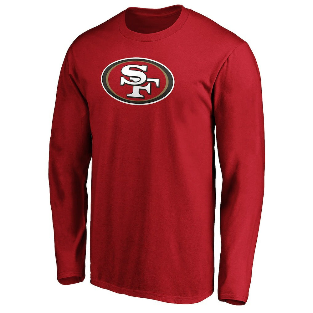 San Francisco 49ers Team Lockup Long Sleeve T-Shirt - Scarlet - Fanatics