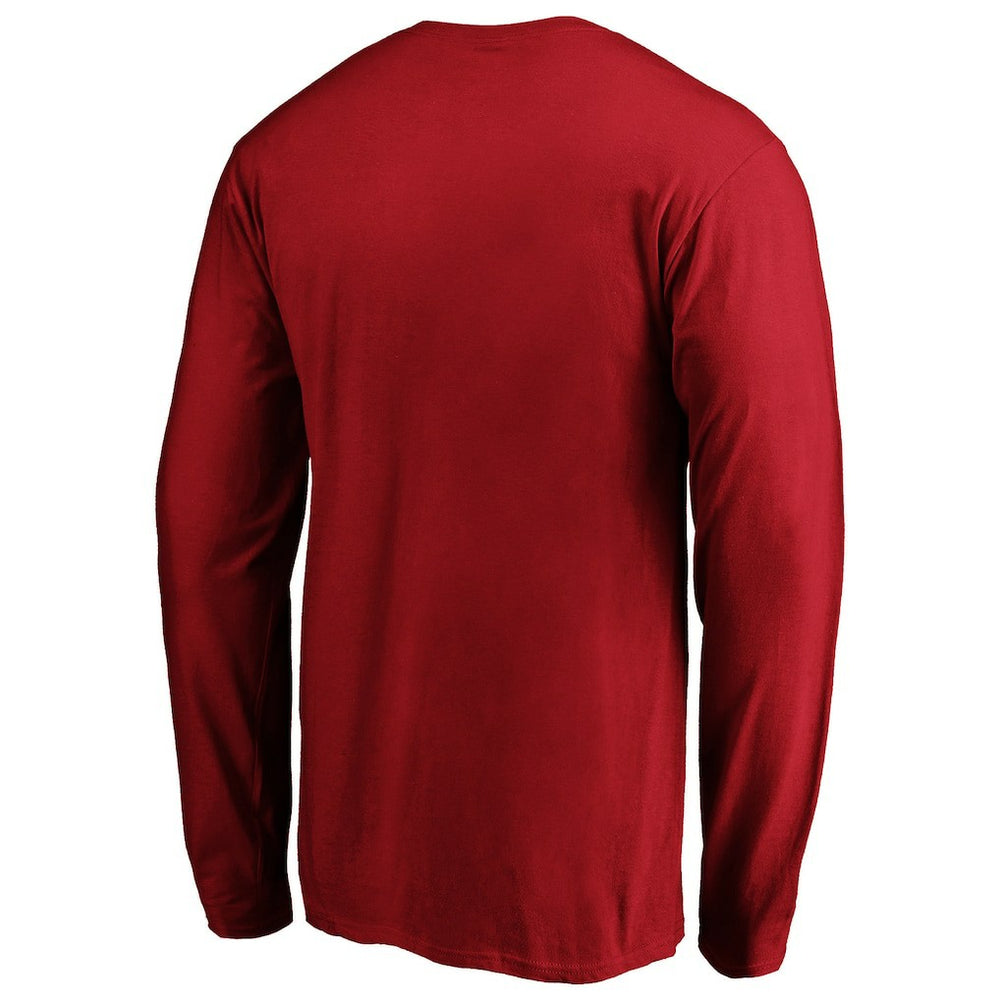 San Francisco 49ers Team Lockup Long Sleeve T-Shirt - Scarlet - Fanatics