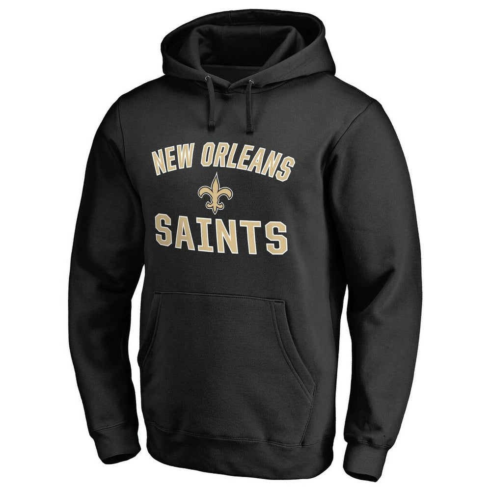New Orleans Saints Victory Arch Team Fitted Pullover Hoodie - Black - Fanatics