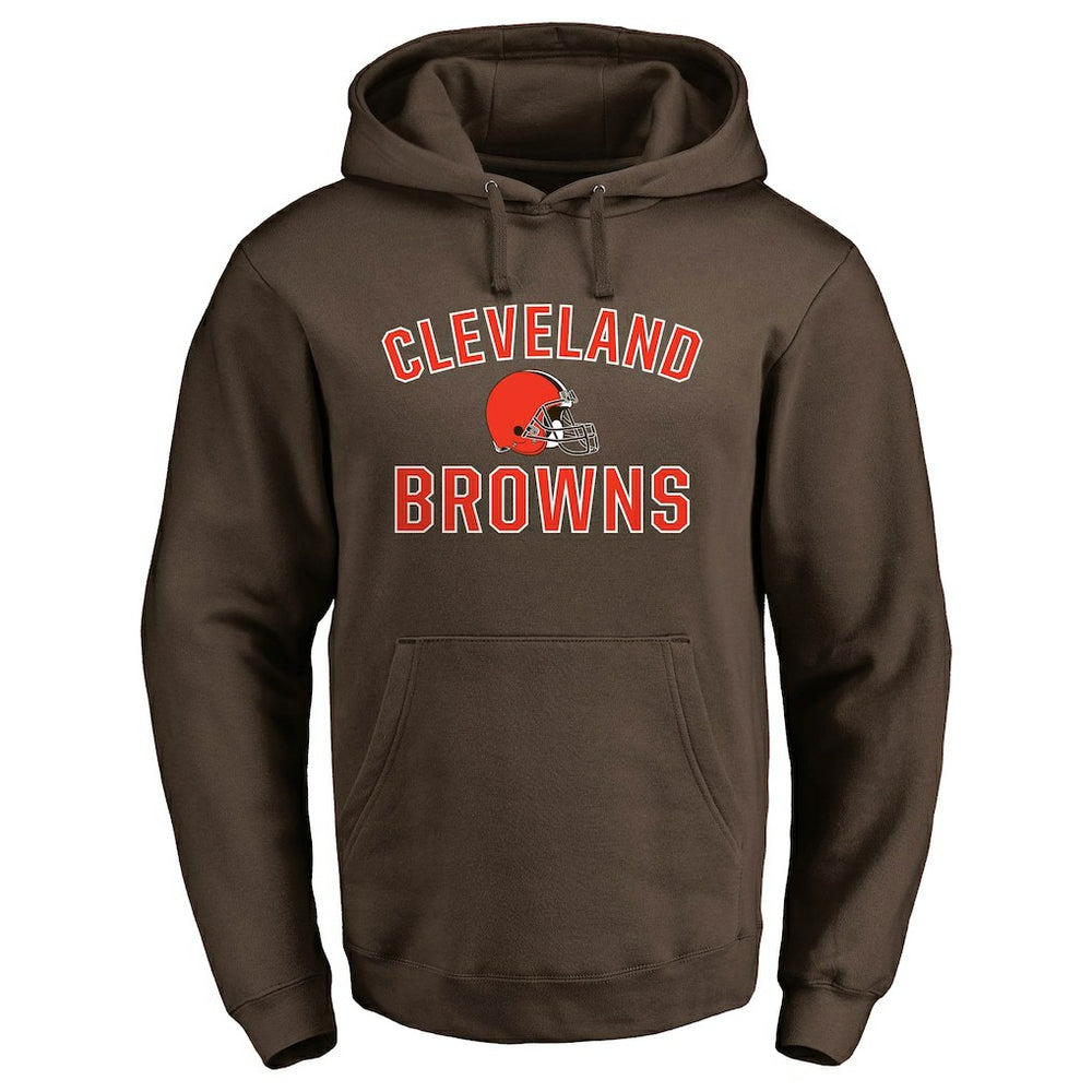 Cleveland Browns Victory Arch Team Fitted Pullover Hoodie - Brown - Fanatics