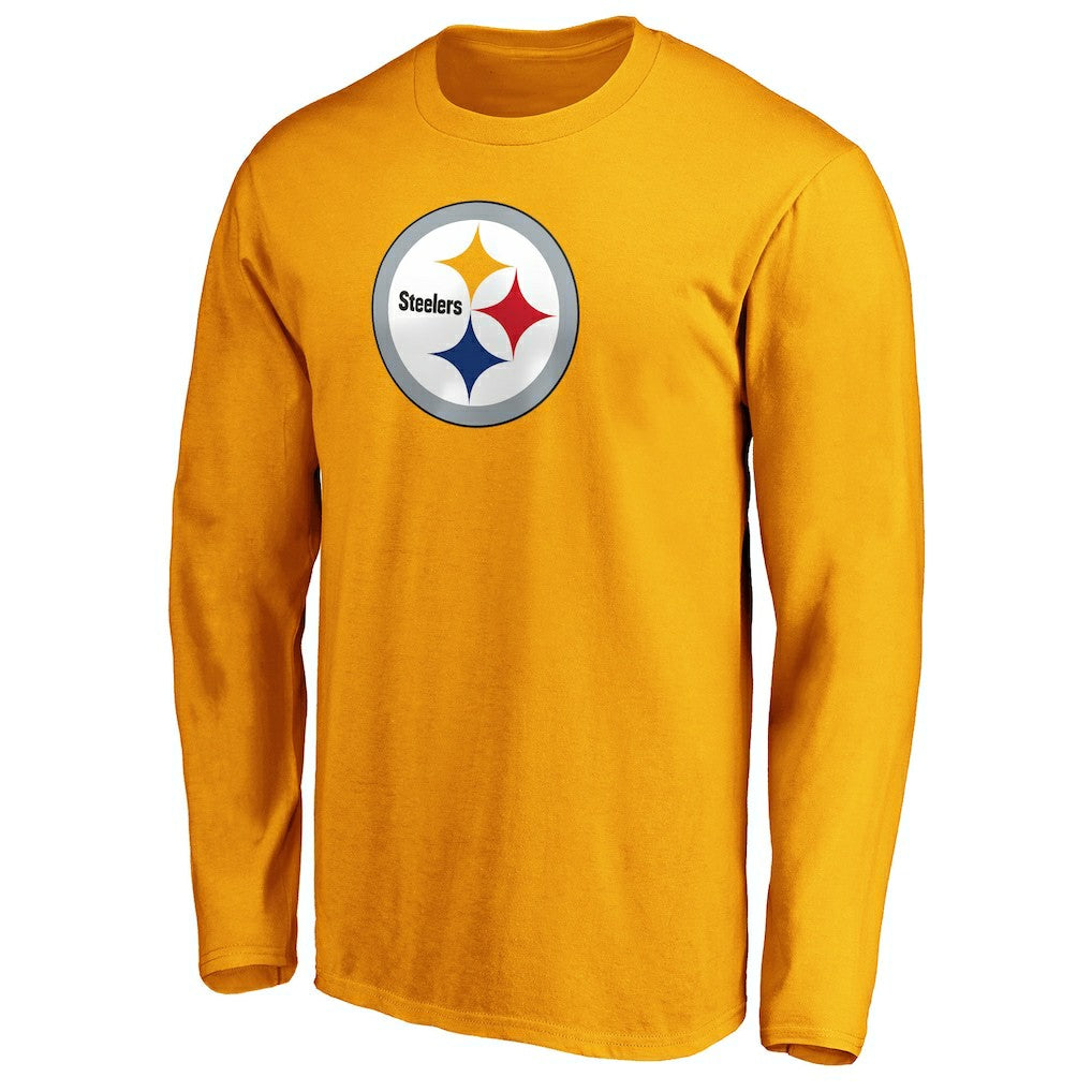 Pittsburgh Steelers Primary Logo Long Sleeve T-Shirt - Gold - Fanatics