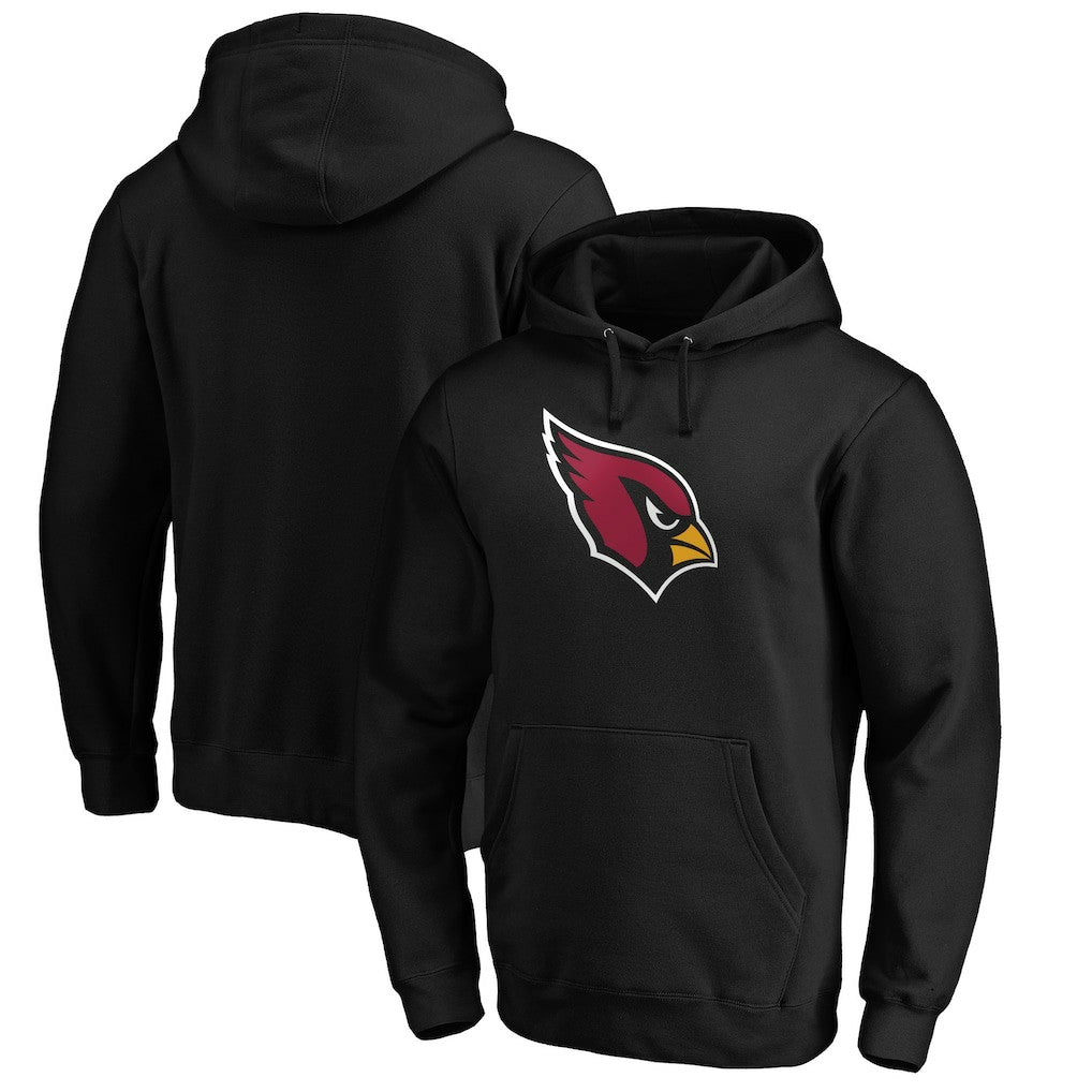 Arizona Cardinals Primary Logo Fitted Pullover Hoodie - Black - Fanatics