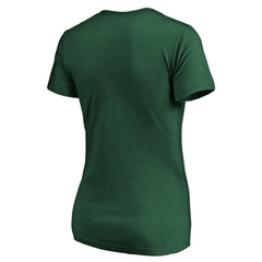 Green Bay Packers Women's Team Iconic Script State V-Neck T-Shirt - Green - Fanatics