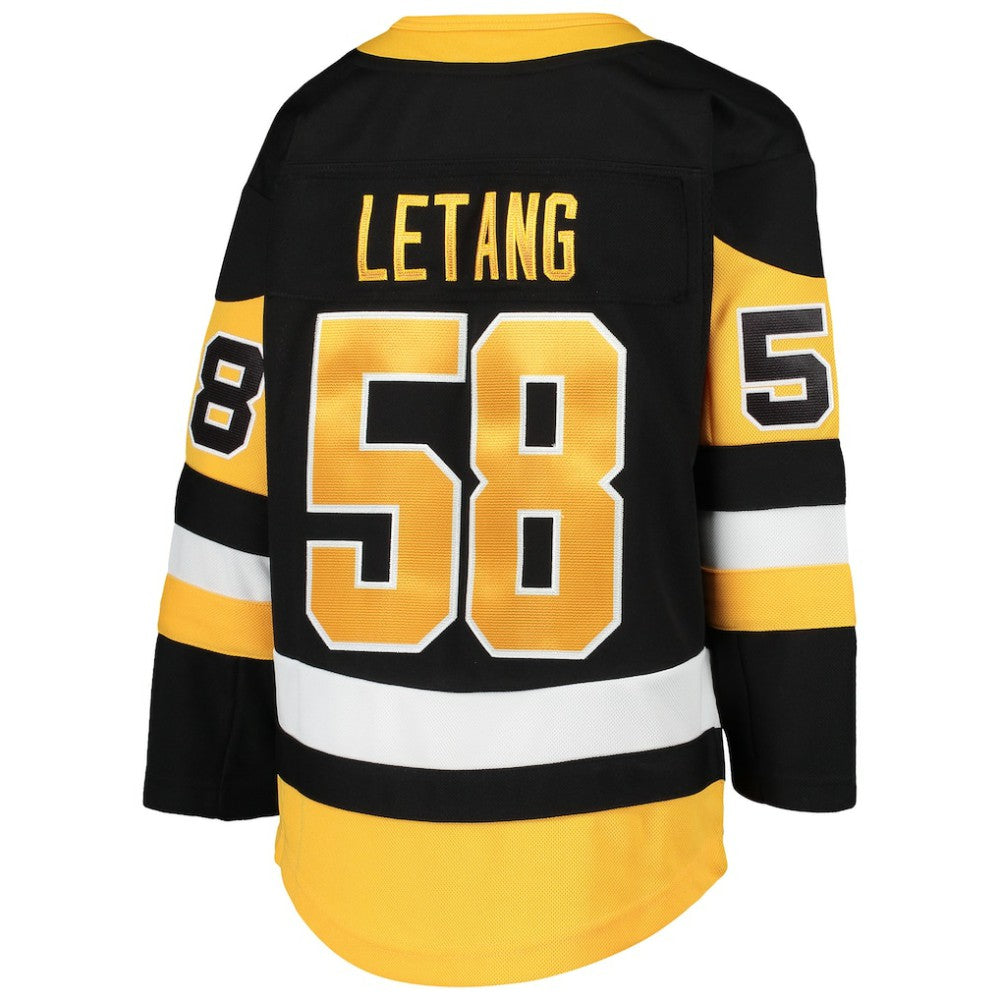 Kris Letang Pittsburgh Penguins Youth Premier Player Jersey - Black | NHL Lifestyle