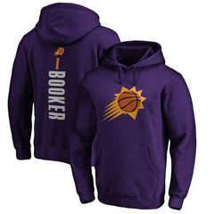 Devin Booker Phoenix Suns Playmaker Name & Number Pullover Hoodie Purple