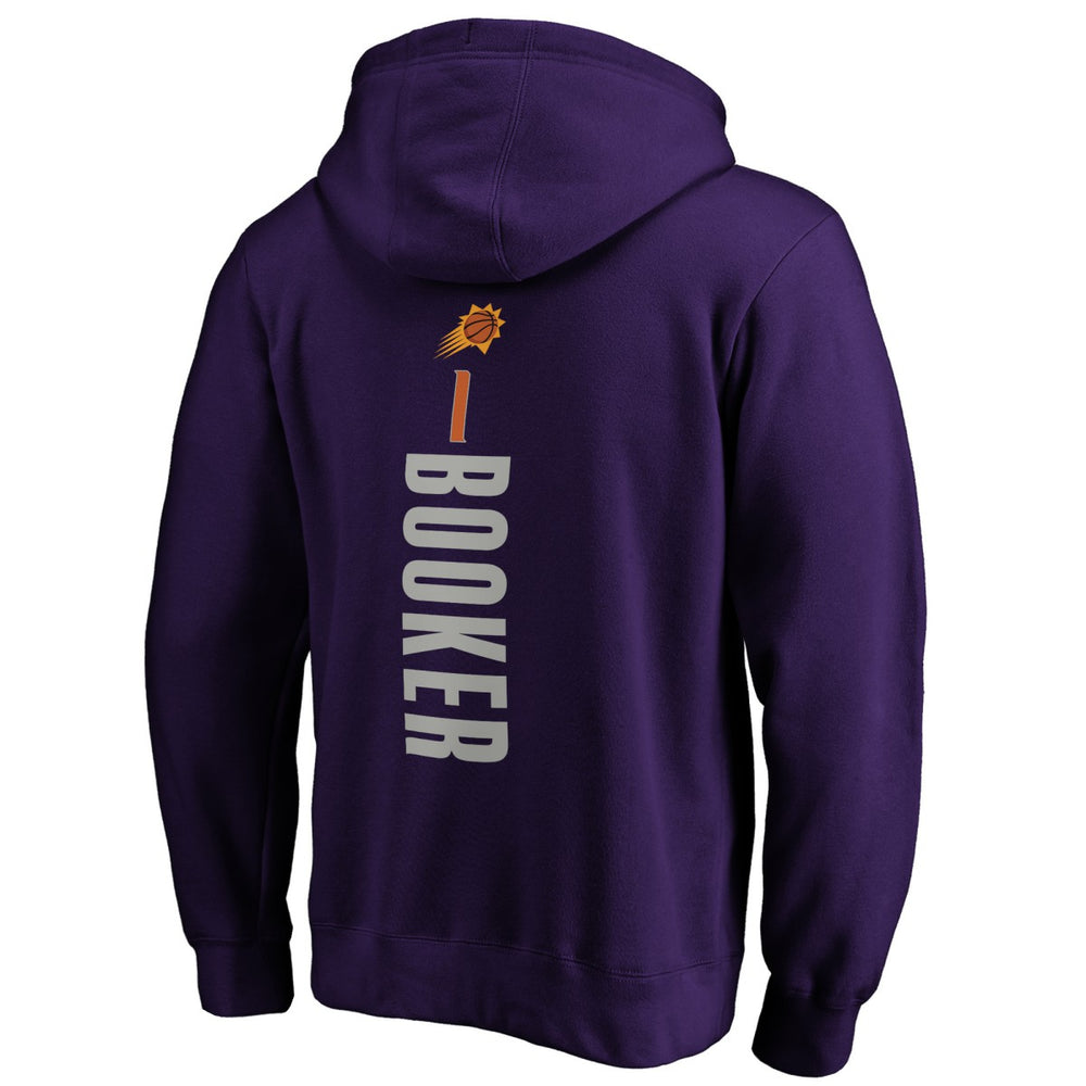 Devin Booker Phoenix Suns Playmaker Name & Number Pullover Hoodie Purple
