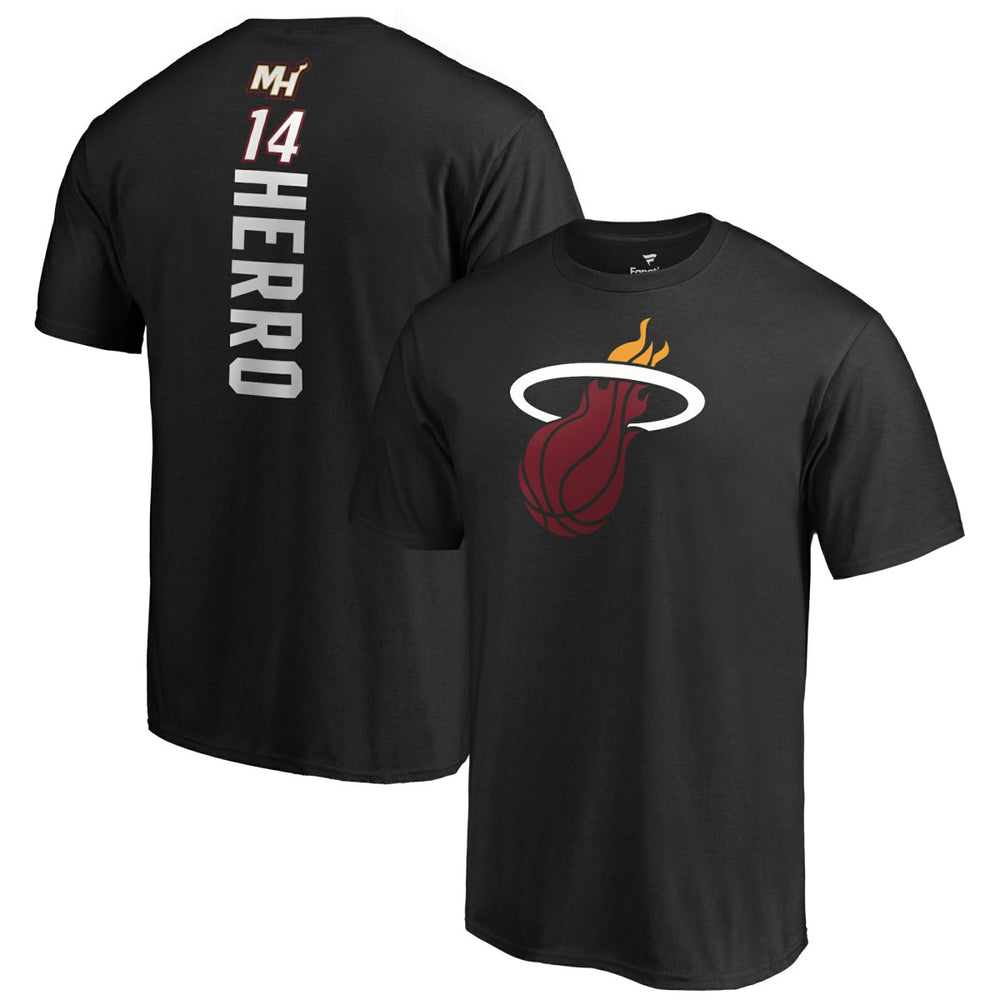 Tyler Herro Miami Heat Playmaker Name & Number T-Shirt Black