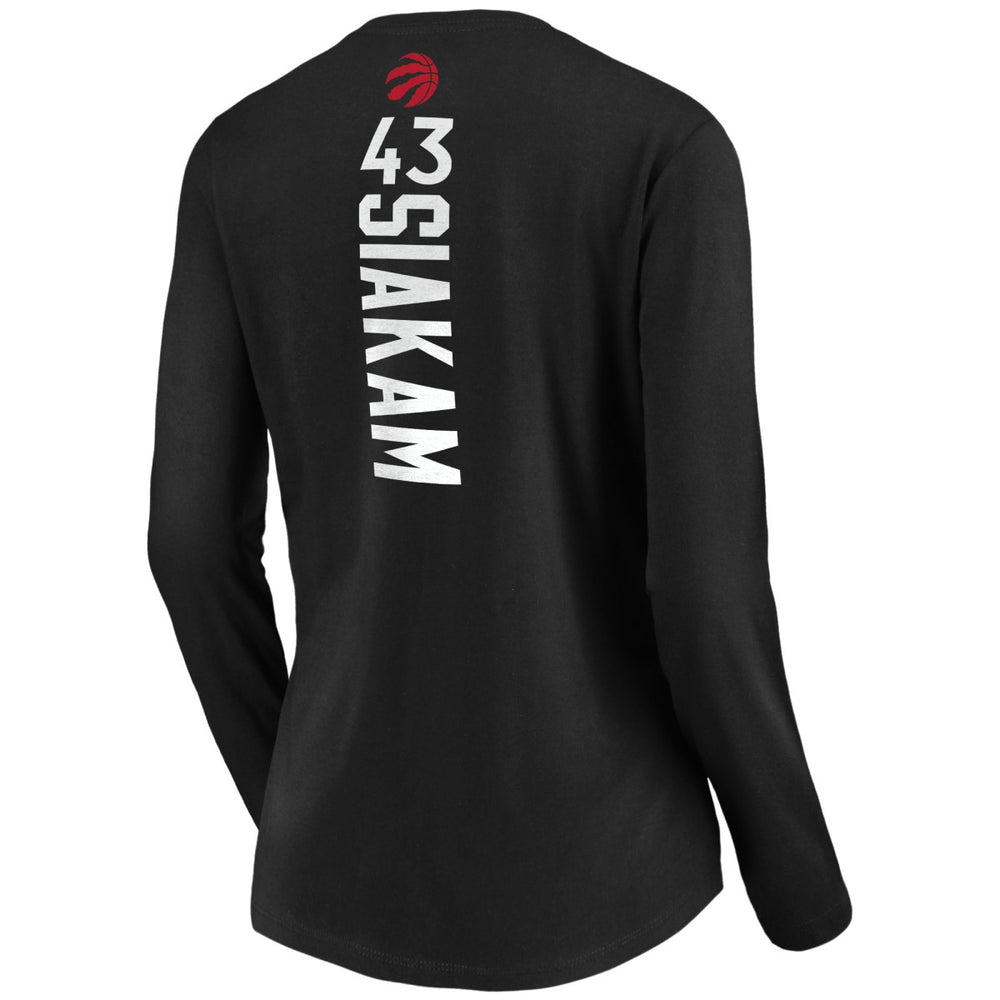 Fanatics Pascal Siakam Toronto Raptors Women's Playmaker Name & Number Long Sleeve T-Shirt Black