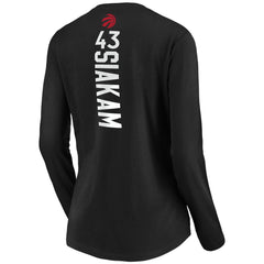 Fanatics Pascal Siakam Toronto Raptors Women's Playmaker Name & Number Long Sleeve T-Shirt Black
