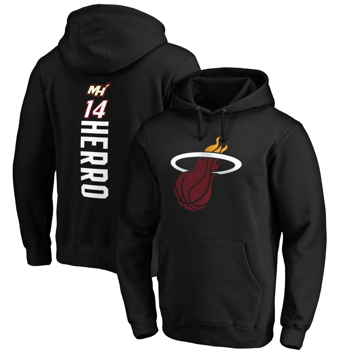 Miami Heat Playmaker Name & Number Pullover Hoodie Black