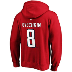 Alexander Ovechkin Washington Capitals Fanatics Authentic Stack Player Name & Number Fitted Pullover Hoodie - Red | Fanatics on sale