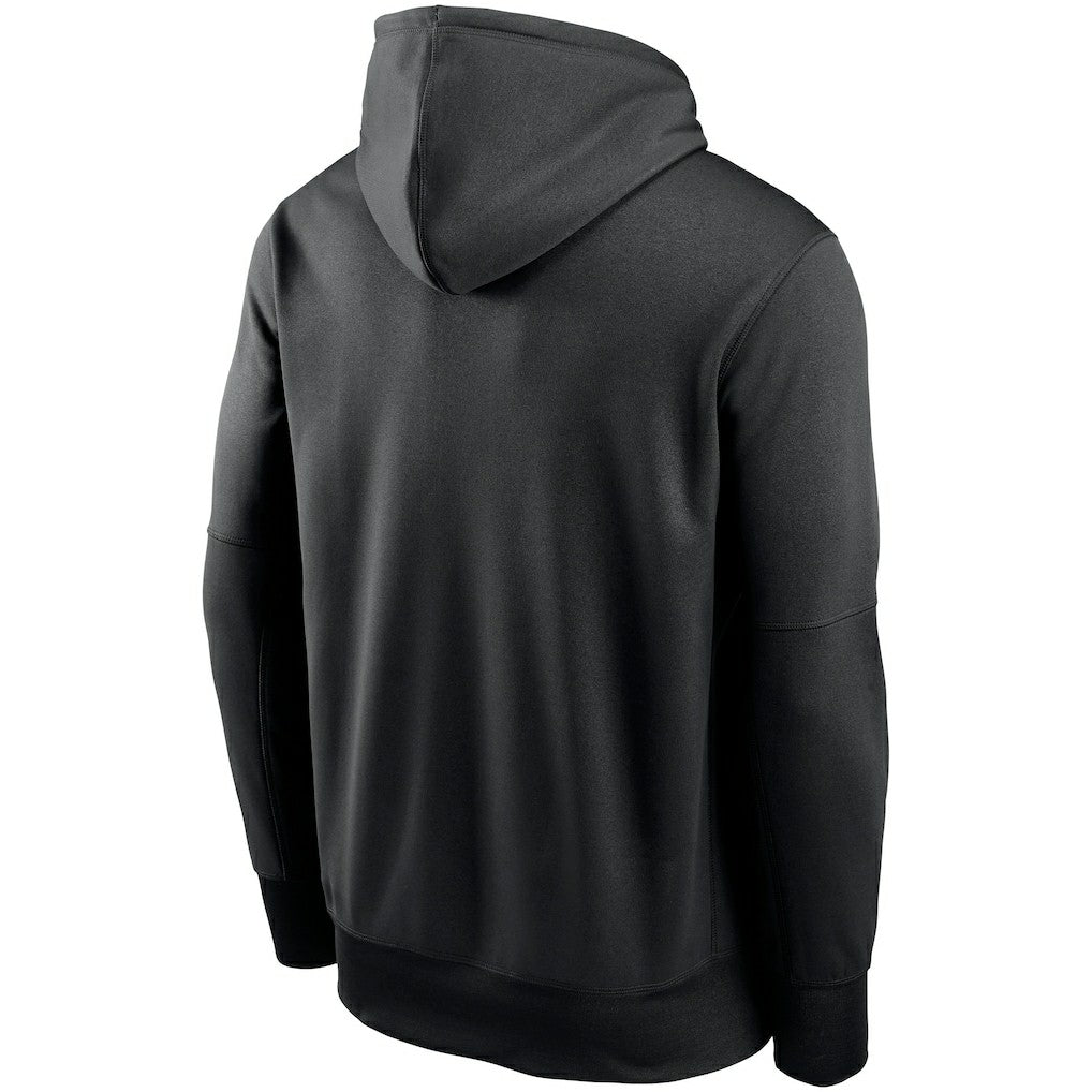 Arizona Cardinals Fan Gear Primary Logo Therma Performance Pullover Hoodie - Black - Nike
