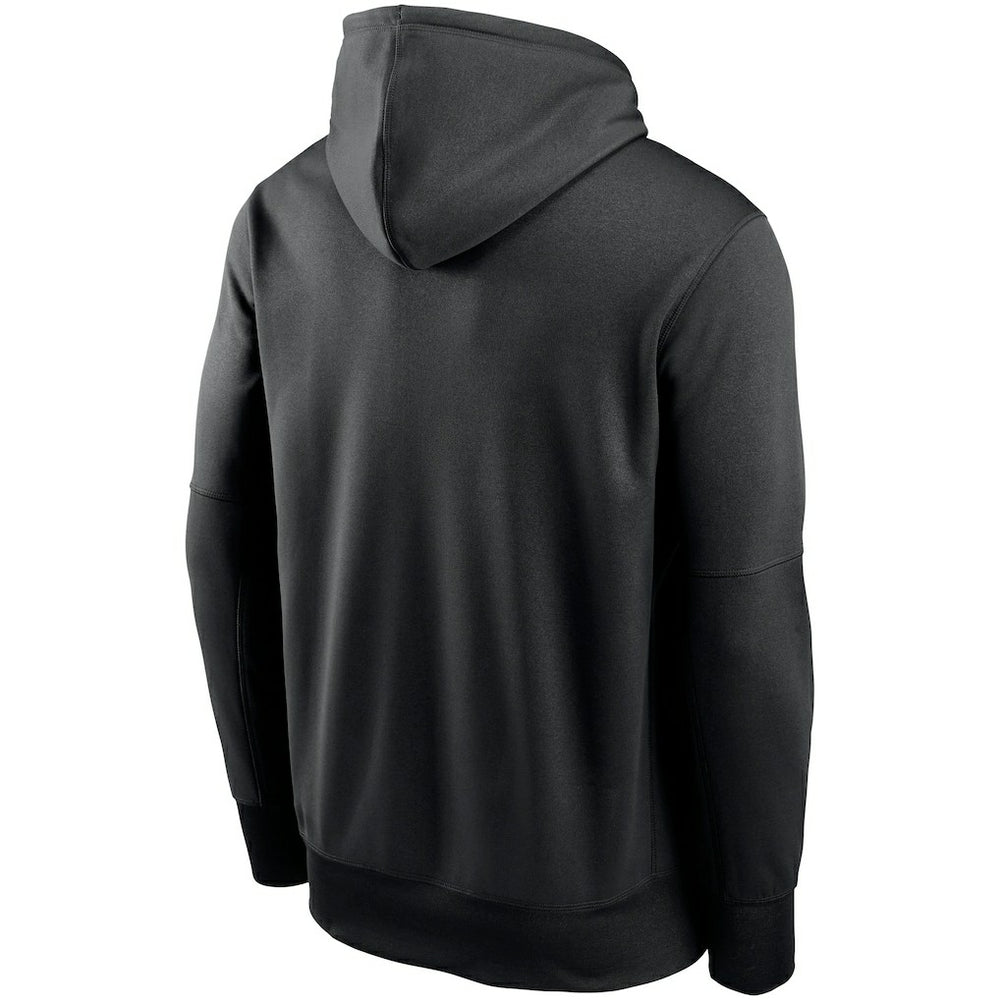 Arizona Cardinals Fan Gear Primary Logo Therma Performance Pullover Hoodie - Black - Nike