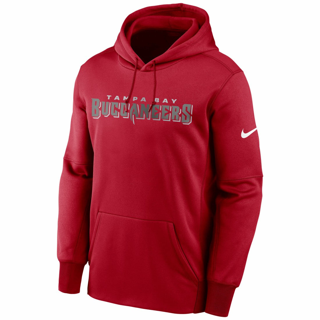 Tampa Bay Buccaneers Fan Gear Wordmark Performance Pullover Hoodie - Red - Nike