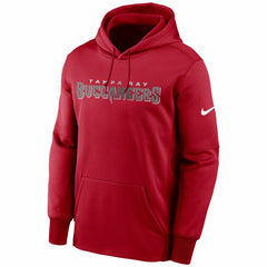 Tampa Bay Buccaneers Fan Gear Wordmark Performance Pullover Hoodie - Red - Nike