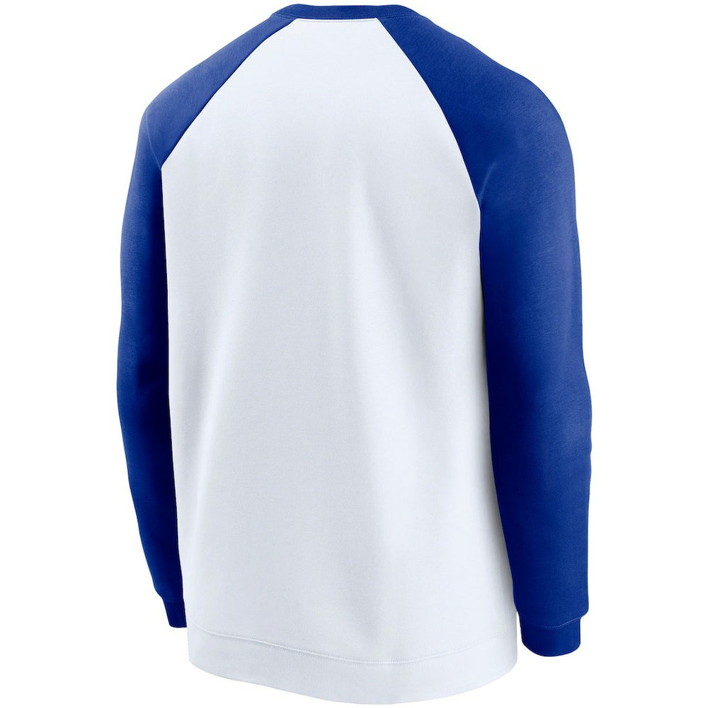 Dallas Cowboys Fan Gear Throwback Go Helmet Sweatshirt - White/Royal - Nike