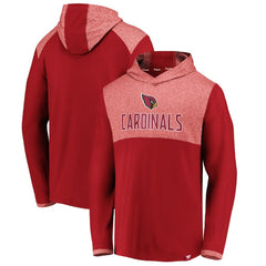 Arizona Cardinals Iconic Marbled Clutch Hoodie Long Sleeve T-Shirt - Cardinal - Fanatics