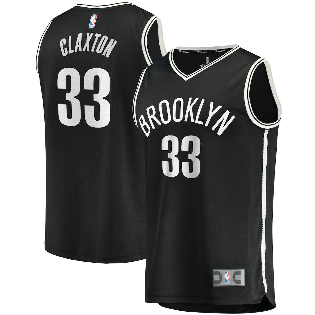 Fanatics Nicolas Claxton Brooklyn Nets Fast Break Player Jersey Icon Edition Black