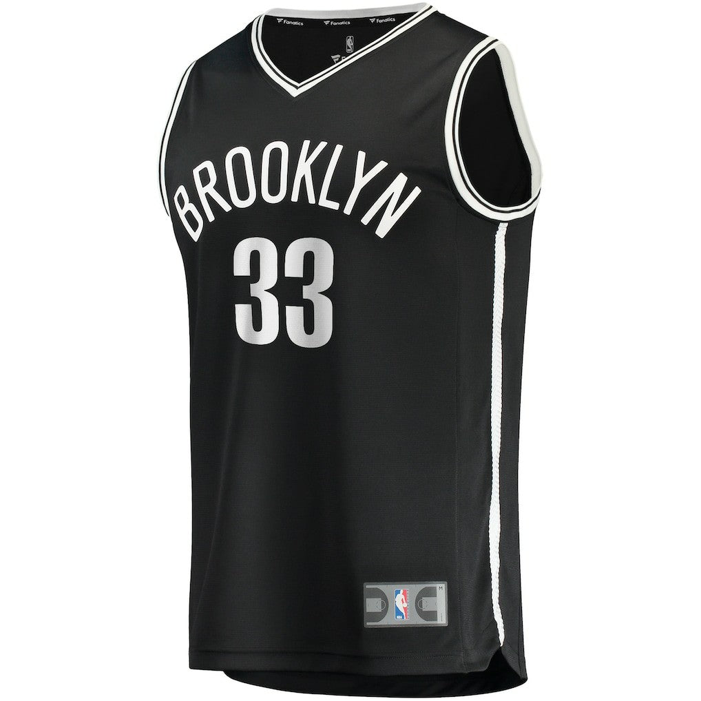 Fanatics Nicolas Claxton Brooklyn Nets Fast Break Player Jersey Icon Edition Black