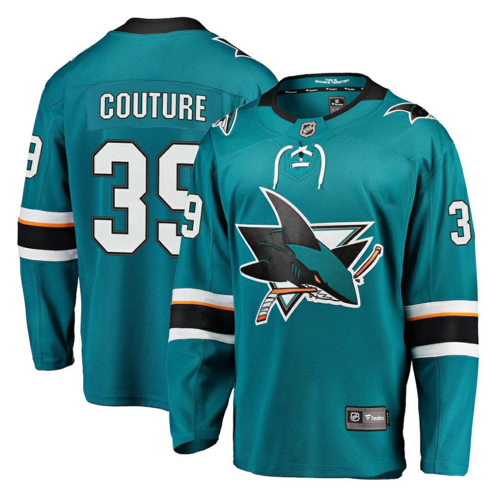 Logan Couture San Jose Sharks Fanatics Breakaway Jersey - Teal | Fanatics Clearance