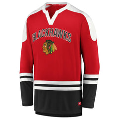 Chicago Blackhawks Fanatics Iconic Slapshot Long Sleeve T-Shirt - Red/Black | Fanatics Clearance