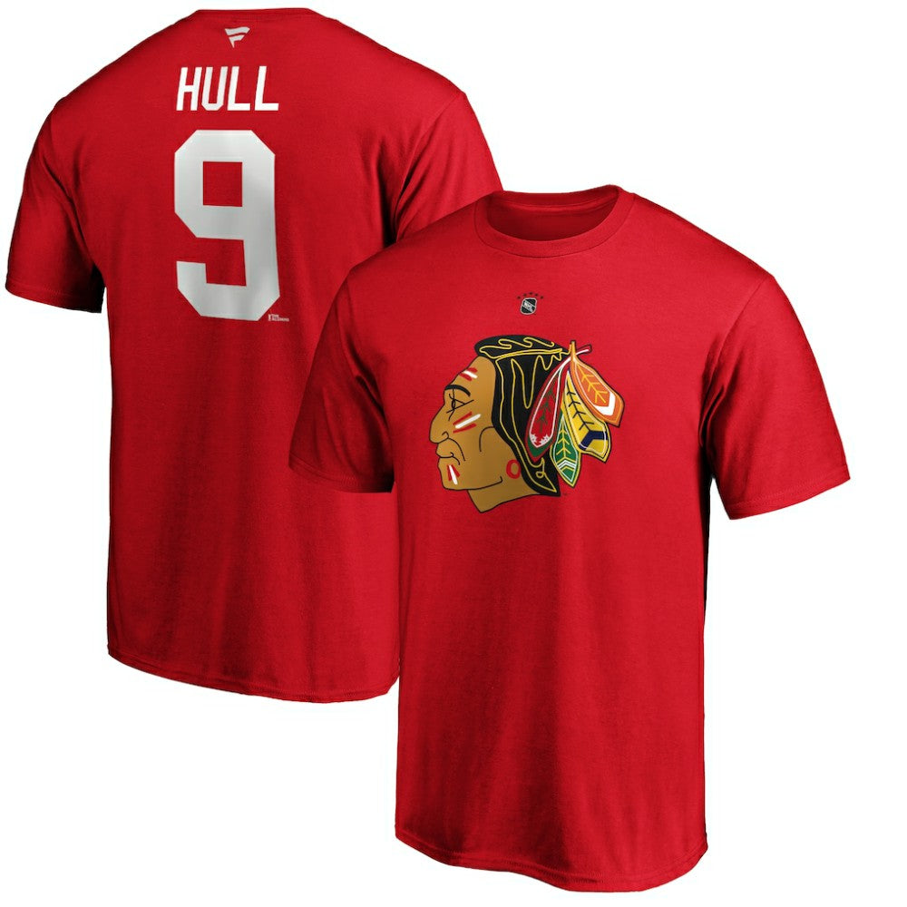 Bobby Hull Chicago Blackhawks Fanatics Authentic Stack Retired Player Name & Number T-Shirt - Red | Fanatics on sale
