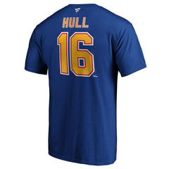 Brett Hull St. Louis Blues Fanatics Authentic Stack Retired Player Name & Number T-Shirt - Blue | Fanatics sale