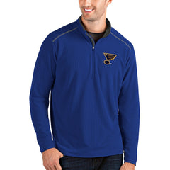 St. Louis Blues Antigua Glacier Quarter-Zip Pullover Jacket - Blue | NHL on sale