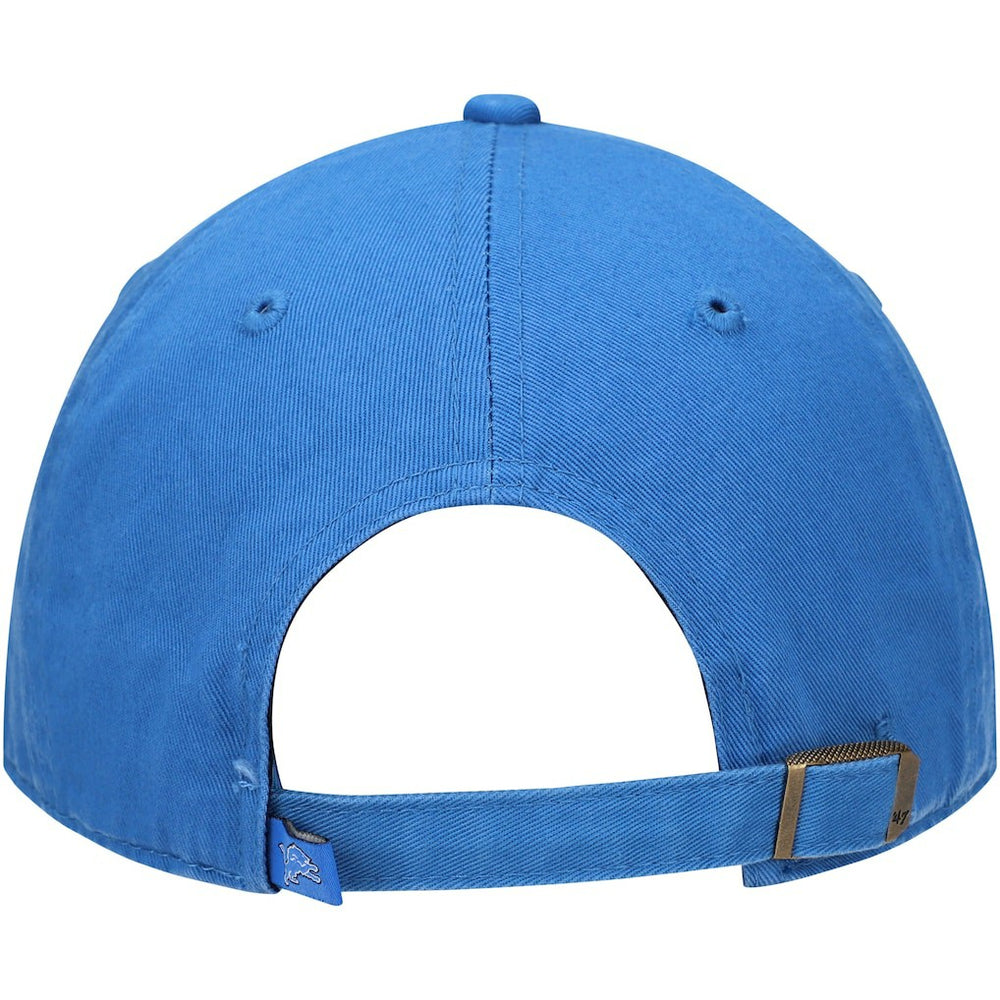 Detroit Lions '47 Primary Clean Up Adjustable Hat - Blue - 47 brand
