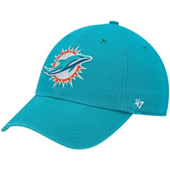 Miami Dolphins '47 Primary Clean Up Adjustable Hat - Aqua - 47 brand