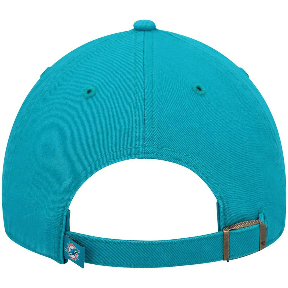 Miami Dolphins '47 Primary Clean Up Adjustable Hat - Aqua - 47 brand