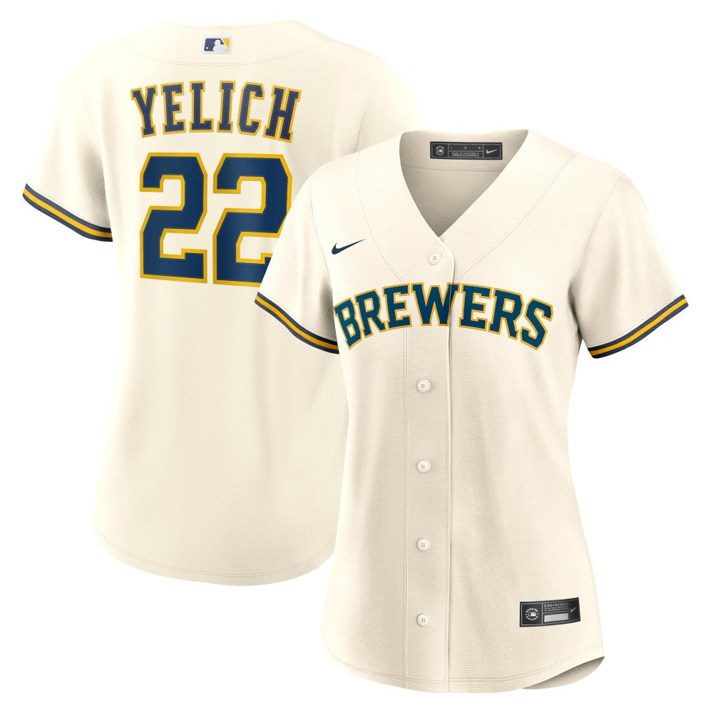 Christian Yelich Milwaukee Brewers Nike Women's Home Replica Player Jersey Discount