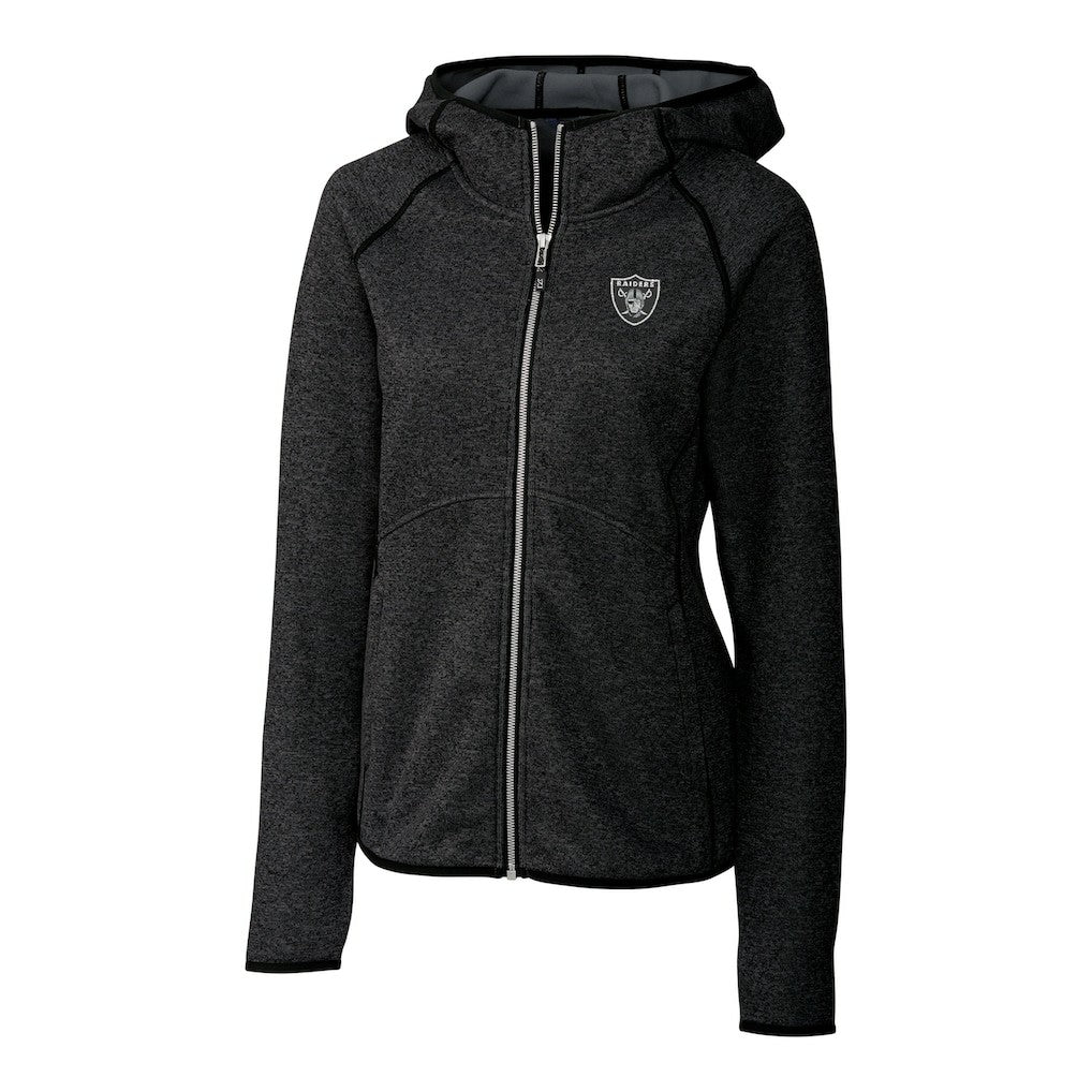 Las Vegas Raiders Cutter & Buck Women's Mainsail Full-Zip Jacket - Black - NFL