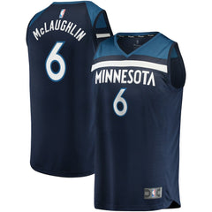 Fanatics Jordan McLaughlin Minnesota Timberwolves Fast Break Player Jersey Icon Edition Navy