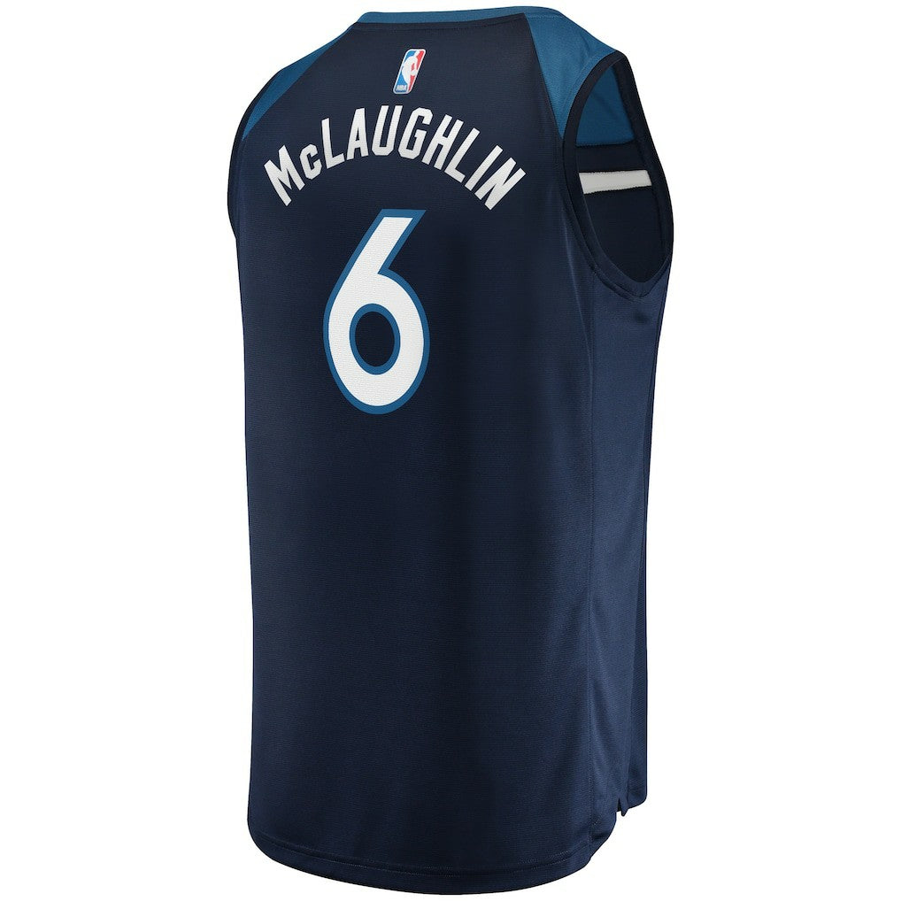 Fanatics Jordan McLaughlin Minnesota Timberwolves Fast Break Player Jersey Icon Edition Navy