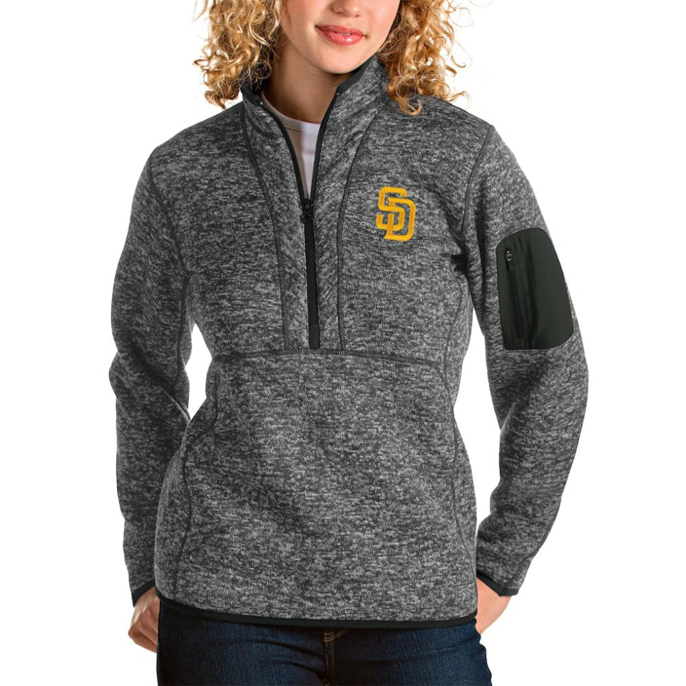 San Diego Padres Antigua Women's Fortune Half-Zip Pullover Jacket Outlet