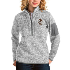 San Diego Padres Antigua Women's Fortune Half-Zip Pullover Jacket Outlet