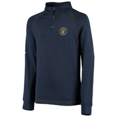Milwaukee Brewers Stitches Youth Raglan Quarter-Zip Jacket Online