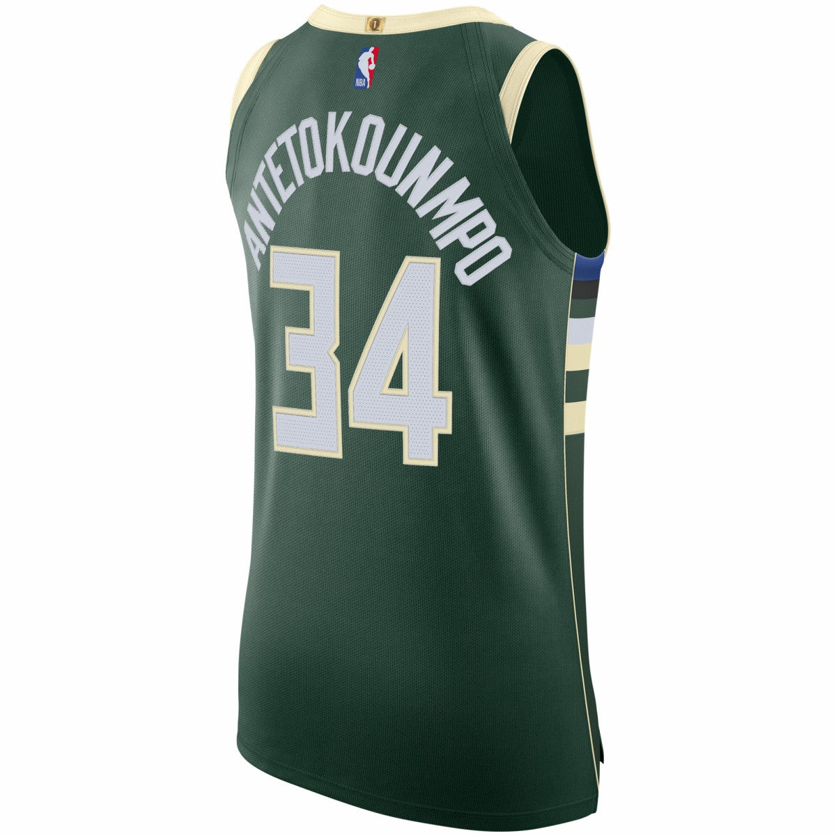 Nike Giannis Antetokounmpo Milwaukee Bucks Authentic Jersey Icon Edition Hunter Green
