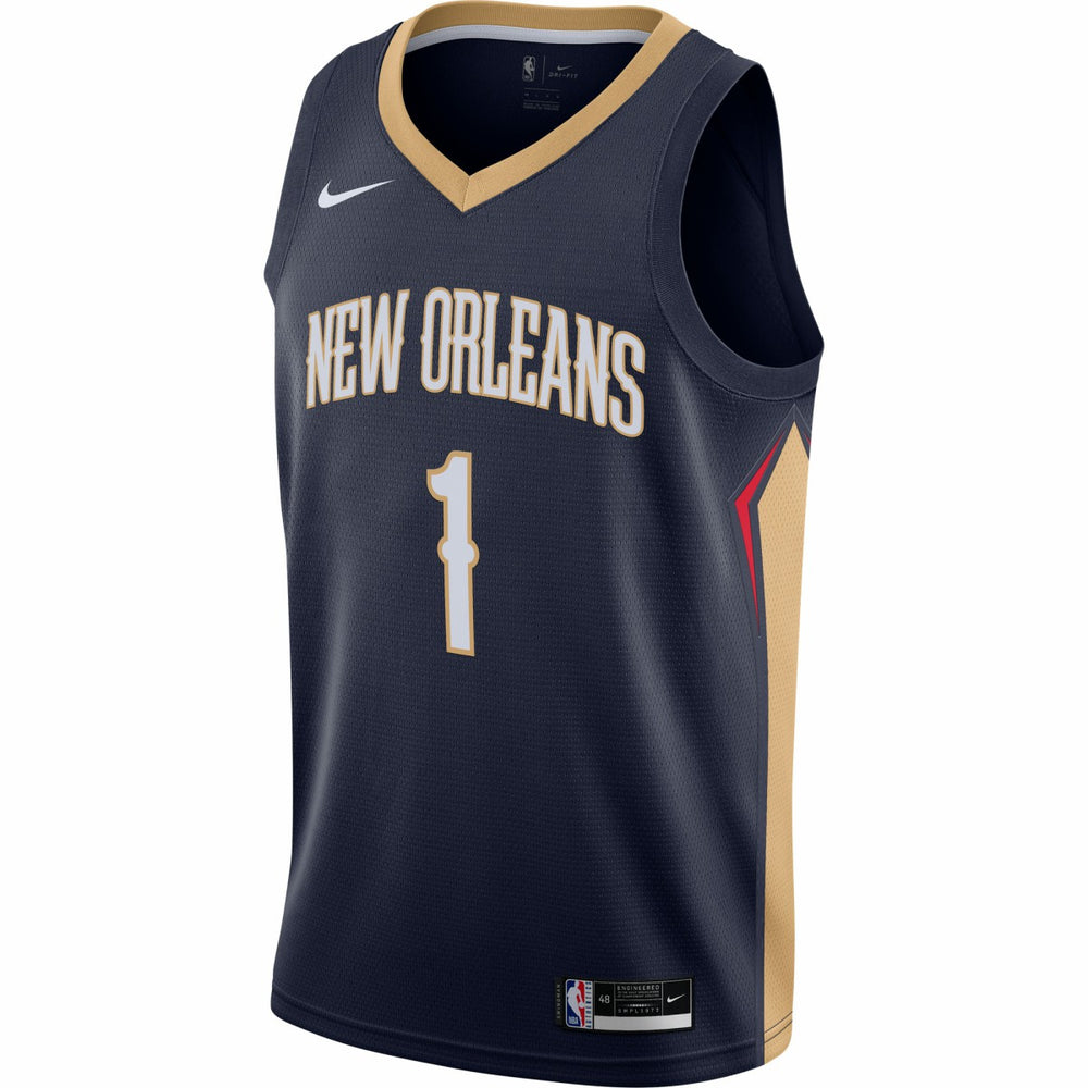 Nike Zion Williamson New Orleans Pelicans Swingman Jersey Navy Icon Edition