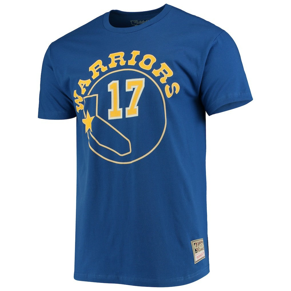 Mitchell & Ness Chris Mullin Golden State Warriors Hardwood Classics Name & Number Team T-Shirt Royal