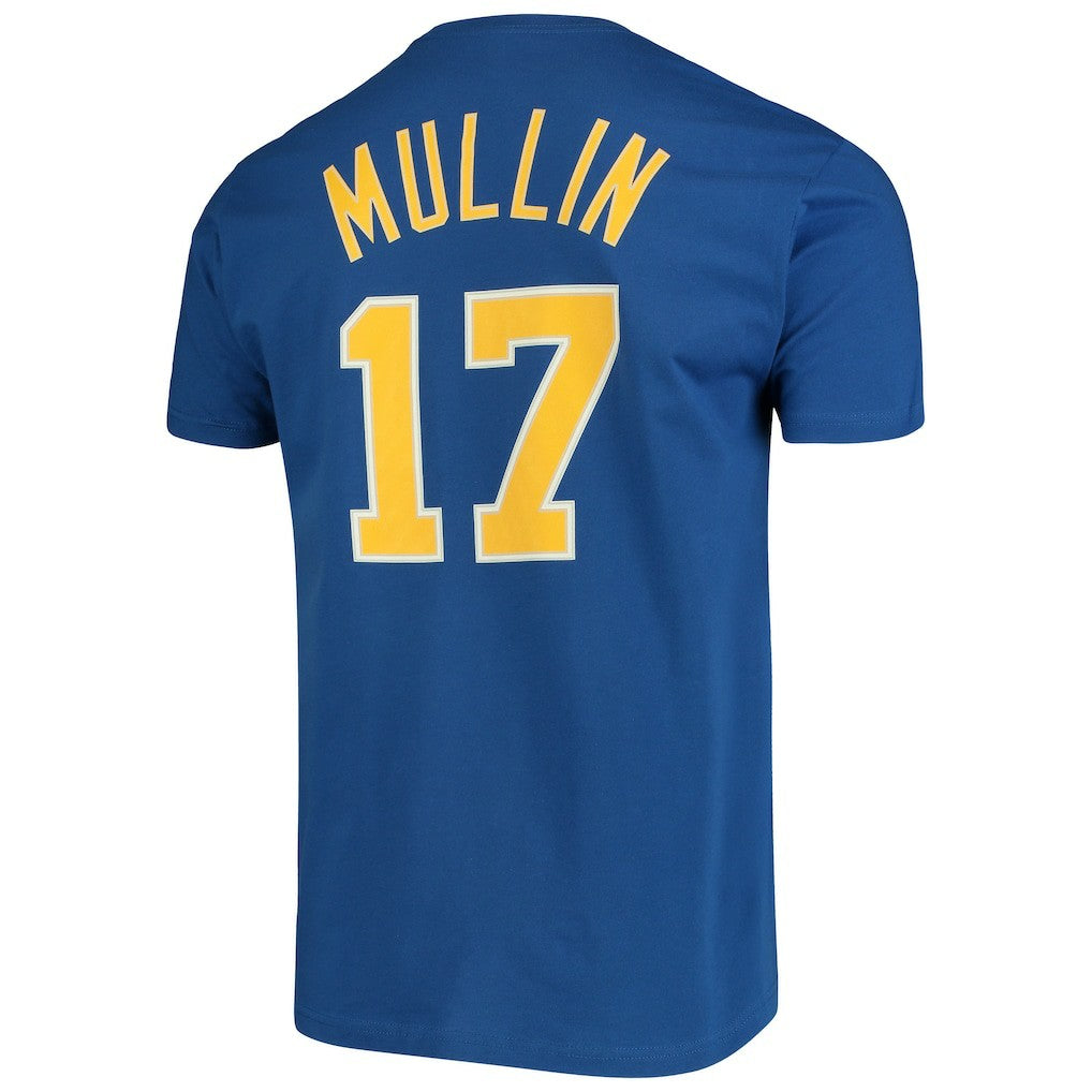 Mitchell & Ness Chris Mullin Golden State Warriors Hardwood Classics Name & Number Team T-Shirt Royal