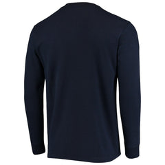 New England Patriots Dunbrooke Logo Maverick Thermal Henley Long Sleeve T-Shirt - Navy - NFL