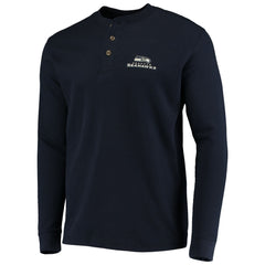 Seattle Seahawks Dunbrooke Logo Maverick Thermal Henley Long Sleeve T-Shirt - Navy - NFL