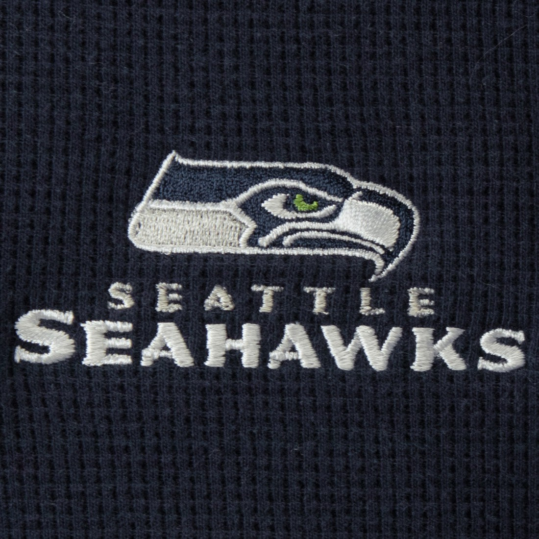 Seattle Seahawks Dunbrooke Logo Maverick Thermal Henley Long Sleeve T-Shirt - Navy - NFL
