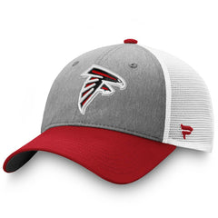 Atlanta Falcons Tri-Tone Trucker Snapback Hat - Gray/Red - Fanatics