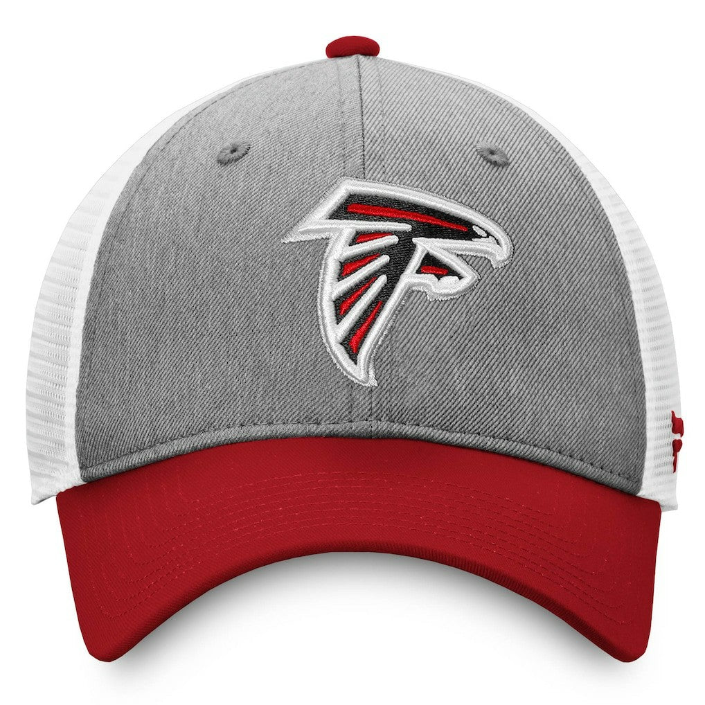 Atlanta Falcons Tri-Tone Trucker Snapback Hat - Gray/Red - Fanatics